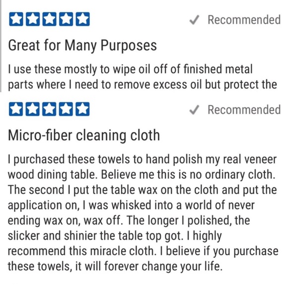 3/$15 NEW Microfiber Towels Cleaning Cloths 12”x 12”, SET OF 4, Different Colors - Picture 9 of 16